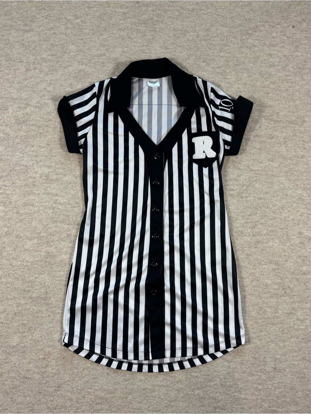 Spirit Black and White Striped Mini Dress